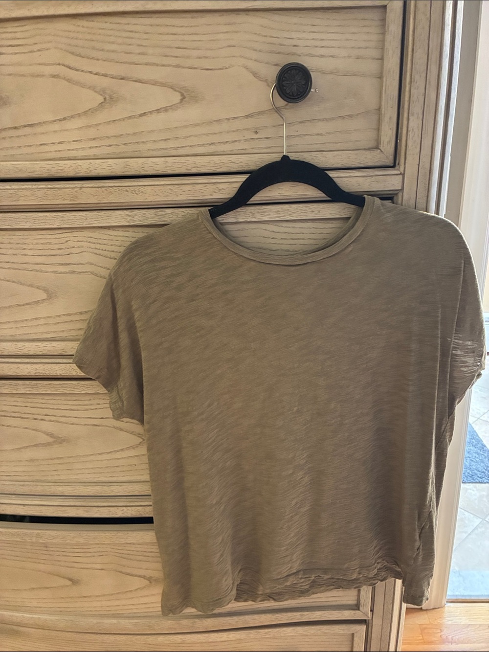 Madewell Olive Tan Short Sleeve Crewneck Tee